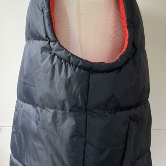 US Polo Association Mens USPA Quilted Puffer Vest Size 2XL XXL Logo Black Orange - Picture 2 of 4